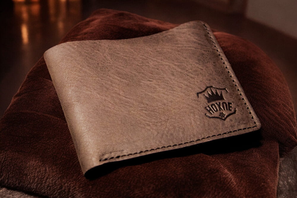 Handmade genuine leather gifts for men by Hoxne Leather — wallets, card holders and passport holders