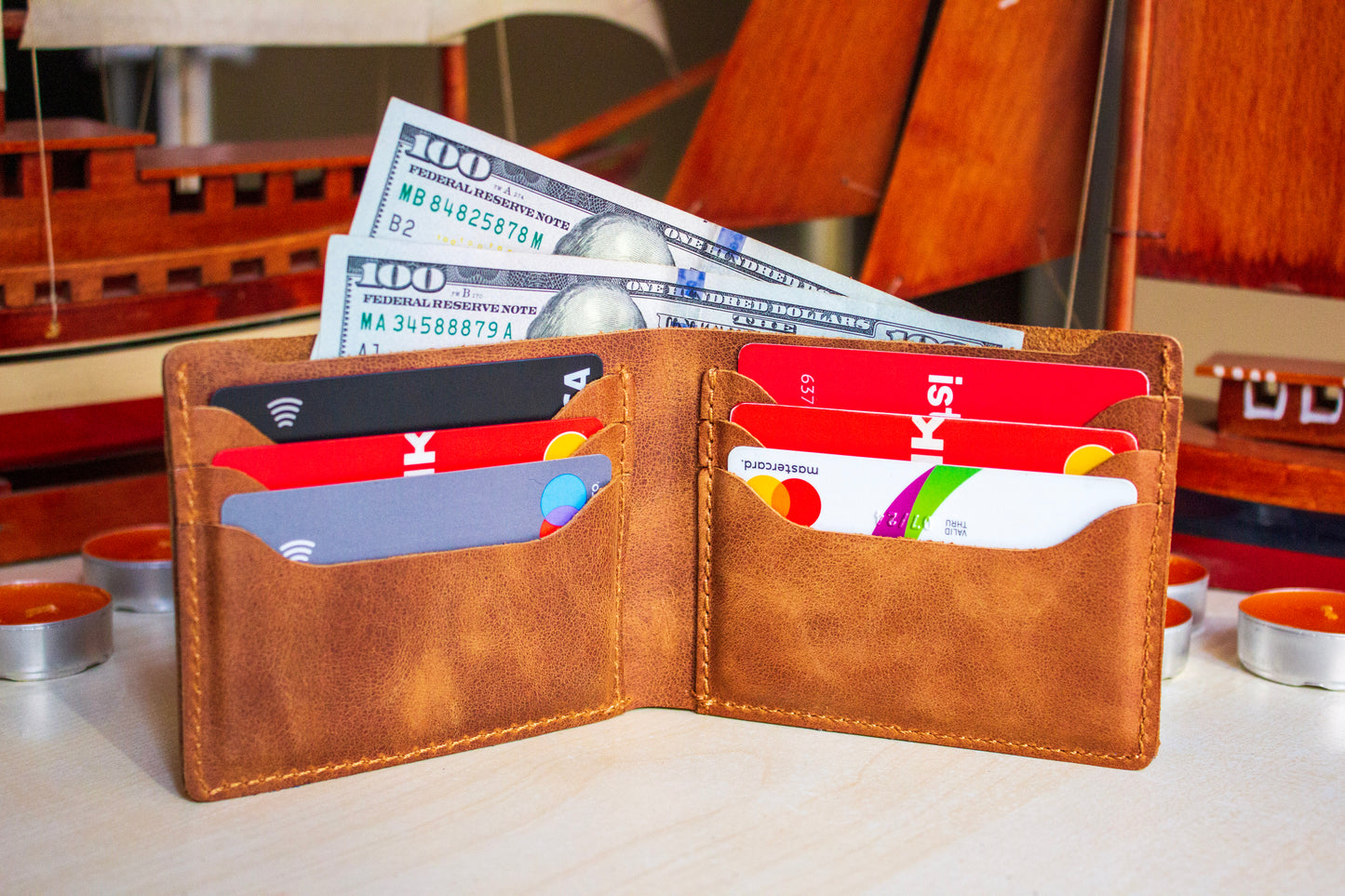 Handmade Genuine Leather Slim Wallet