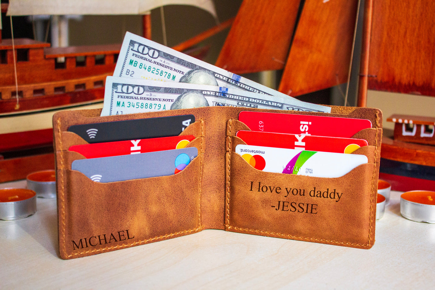 Handmade Genuine Leather Slim Wallet